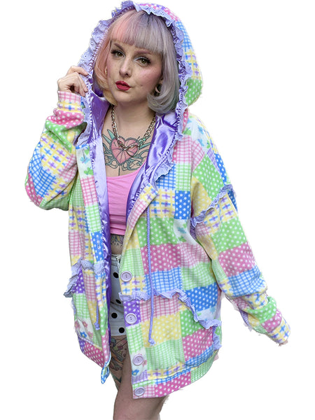 Pastel Paradise Patchwork Party Hood hot